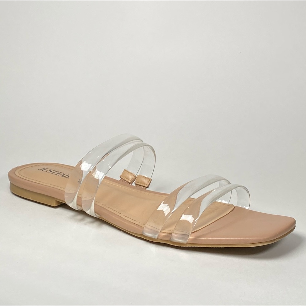 JustFab - clear strap sandals